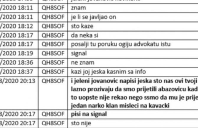 Vukotić: Pita Jelena da joj damo snimak iz lokala da izbaci u Vijesti i napiše tekst