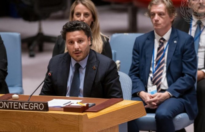 Abazović u Savjetu bezbjednosti UN-a: Ideja Ujedinjenih nacija je da se građani i države svijeta ujedine, a ne dijele