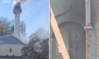 Požar zahvatio džamiju u Gradačcu, vatra uništila dio nacionalnog spomenika BiH