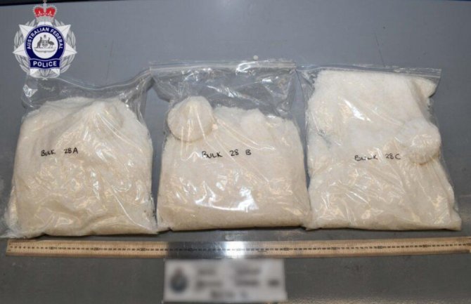 Međunarodna akcija policija Srbije i Australije: Oduzeto 98 kilograma metamfetamina