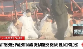 Si-En-En objavio snimak na kome se vide zarobljeni Palestinci vezanih očiju, ruku i nogu