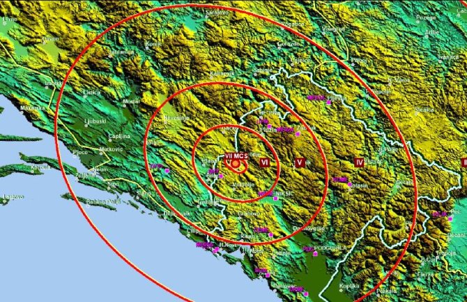 Jači zemljotres pogodio Crnu Goru
