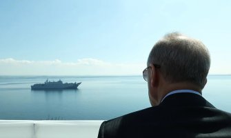 Erdogan nadgledao ratni brod povodom 109. godišnjice velike bitke: 