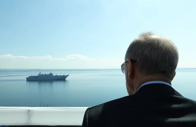 Erdogan nadgledao ratni brod povodom 109. godišnjice velike bitke: 