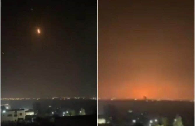 Snimak udara iranske balističke rakete u Izraelu! 