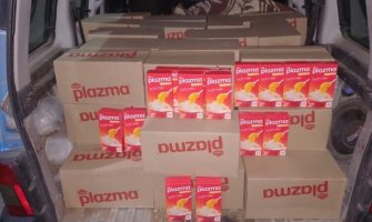 Zaplijenjeno preko 900 kutija Plazme na putu Stublina-Gnjilane