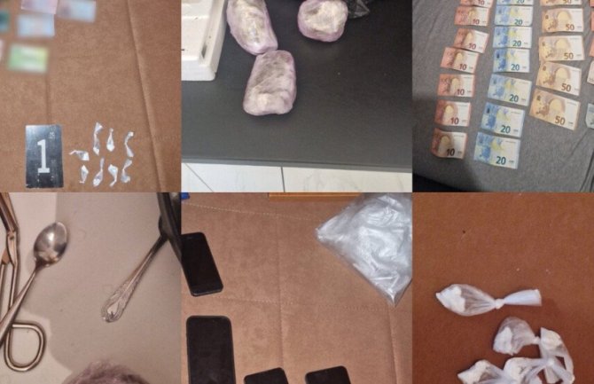 Pretresi u Tuzima, pronađeni narkotici, municija i novac