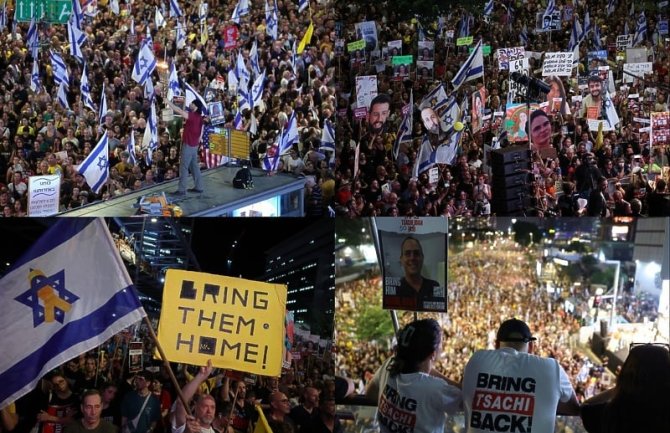 Najveći protesti u istoriji Izraela, ljudi širom zemlje traže pravdu: Žele prekid rata i pad vlade