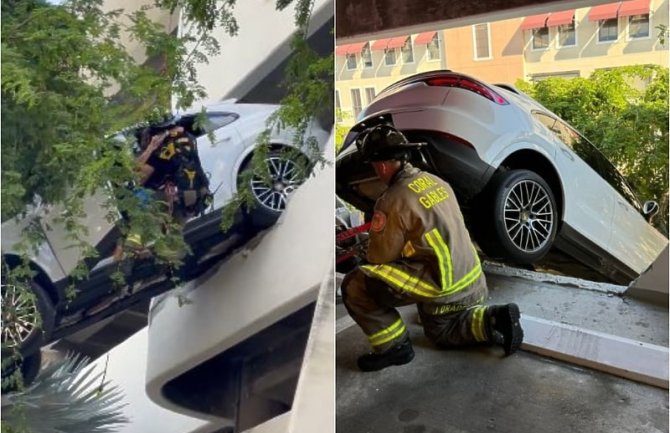 Dramatične scene s Floride: Žena zamalo automobilom izletjela s trećeg sprata parkinga